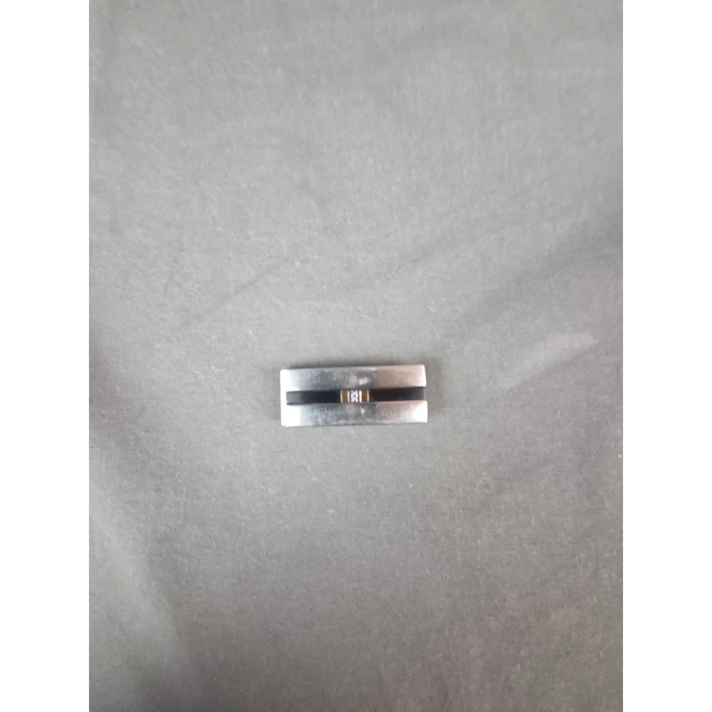 Titanium 18k Gold Stainless Steel Two Chip Diamonds LOTUS 2